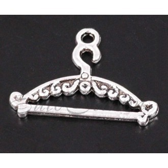 Подвеска мет.№390 25х18мм цв.Silver (цена за 1шт)